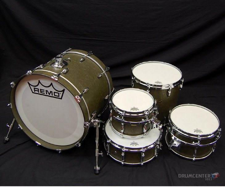 Remo gold outlet crown drum set